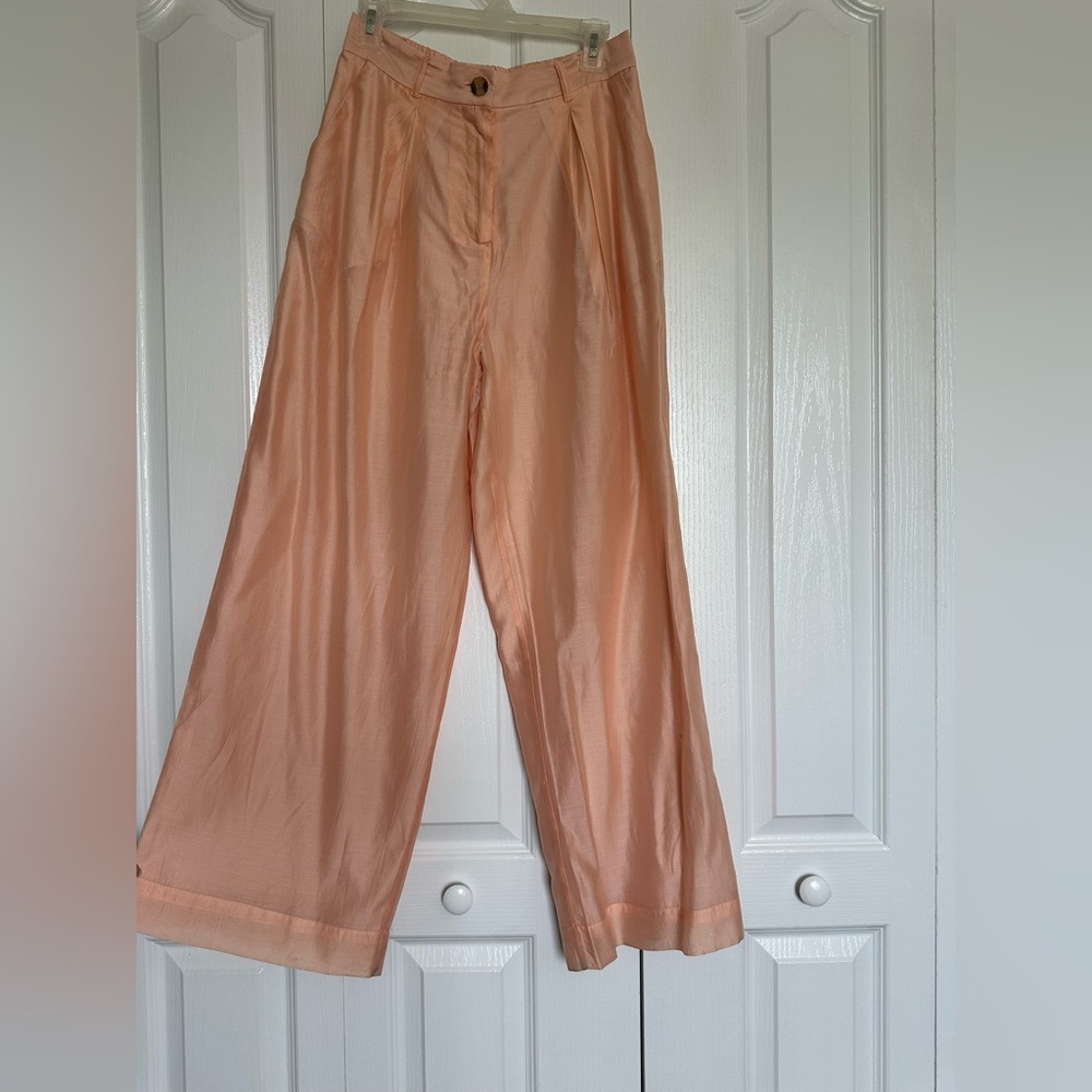 House of Harlow 1960 Coral Pleated high waisted Trousers